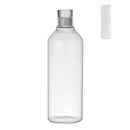 Bouteille en verre borosilicate personnalisable 1L