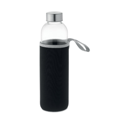 Bouteille en verre personnalisable avec housse en néoprène 750ml