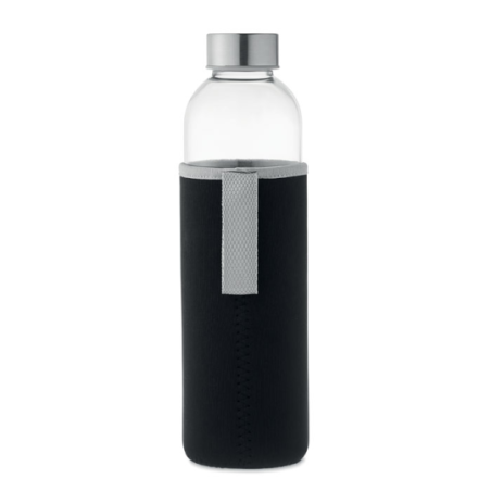 Bouteille en verre personnalisable avec housse en néoprène 750ml