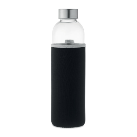 Bouteille en verre personnalisable avec housse en néoprène 750ml