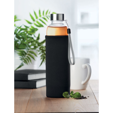 Bouteille en verre personnalisable avec infuseur 500ml