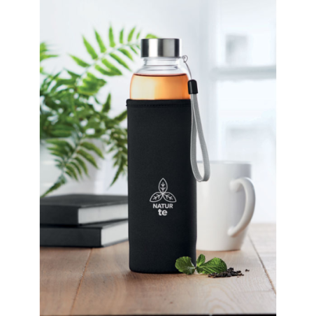 Bouteille en verre personnalisable avec infuseur 500ml