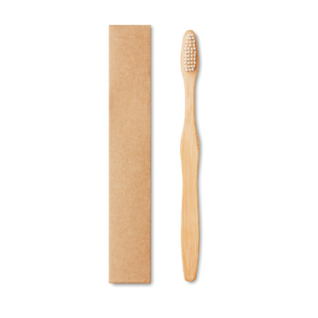 Brosse à dents en bambou personnalisable et poils en nylon