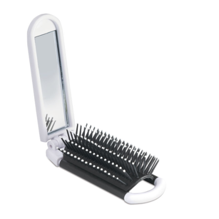 Brosse à cheveux pliable personnalisable avec miroir ALWAYS