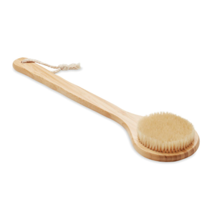 Brosse de bain en bambou personnalisable