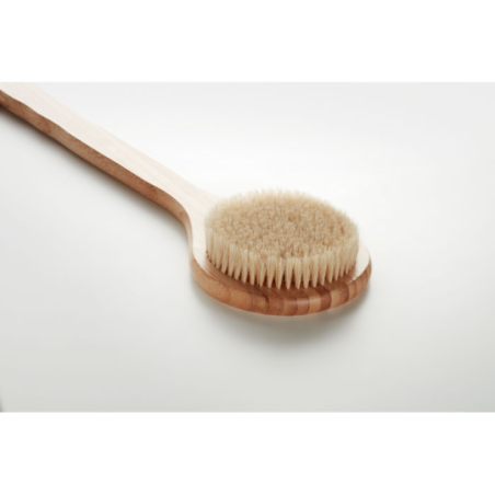 Brosse de bain en bambou personnalisable