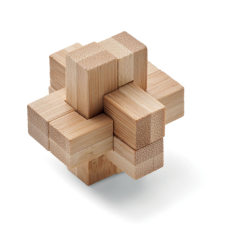 Casse-tête puzzle personnalisable en bambou