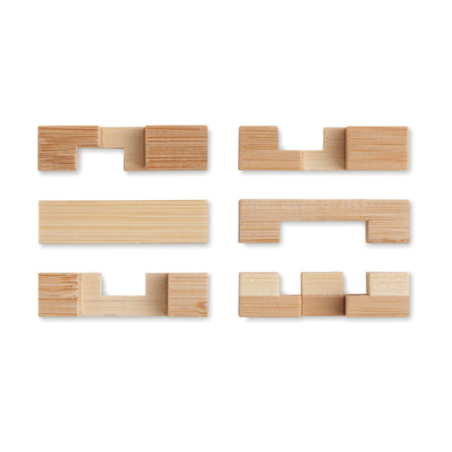 Casse-tête puzzle personnalisable en bambou