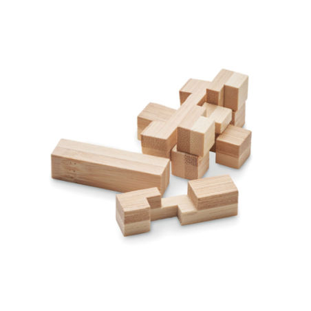 Casse-tête puzzle personnalisable en bambou