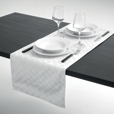 Chemin de table en polyester personnalisable 185g/m2 - 1,4 x 0,4 m