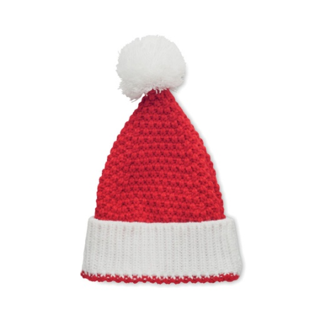 Bonnet de Noël personnalisable tricoté en acrylique doux