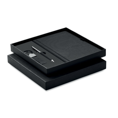 Coffret cadeau écriture personnalisé (stylo, carnet, porte-clés) - SCRIBI 4