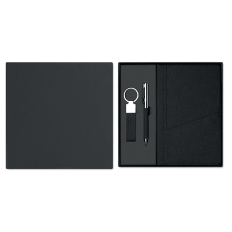 Coffret cadeau écriture personnalisé (stylo, carnet, porte-clés) - SCRIBI 4