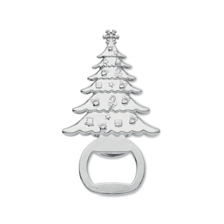 Décapsuleur personnalisable en zinc en forme de sapin de noël