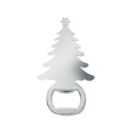 Décapsuleur personnalisable en zinc en forme de sapin de noël