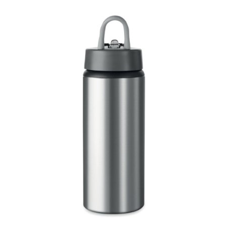 Gourde en aluminium personnalisable avec embout pliable 600 ml