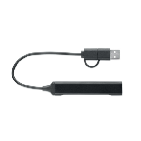 Hub USB personnalisable 4 ports 19 cm - CURRENT