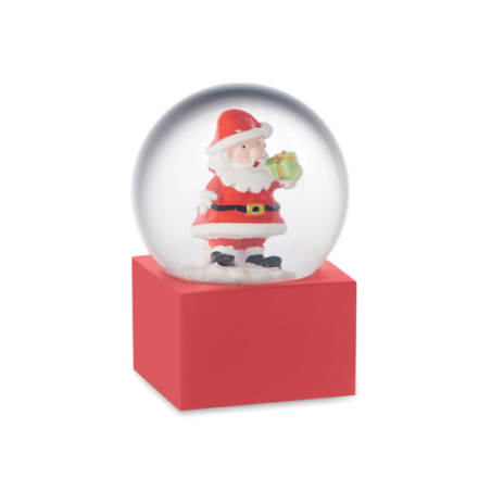 Petite boule à neige en verre personnalisable de noël