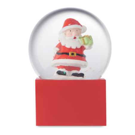 Petite boule à neige en verre personnalisable de noël