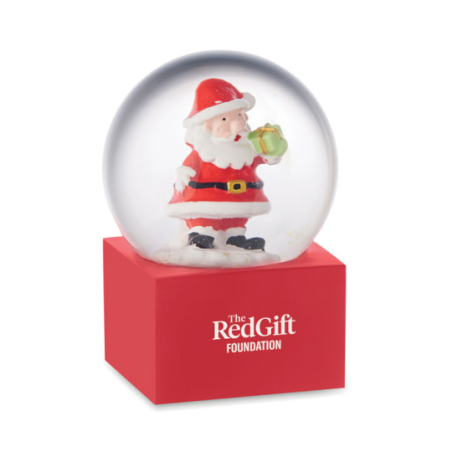 Petite boule à neige en verre personnalisable de noël