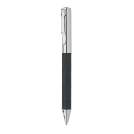 Stylo bille twist personnalisé en inox dans son coffret - SCRIBI