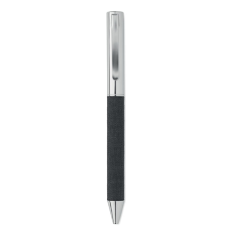 Stylo bille twist personnalisé en inox dans son coffret - SCRIBI