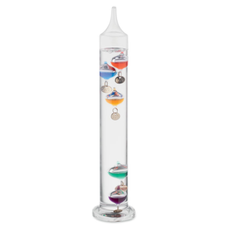 Thermomètre personnalisable Galileo en verre 28cm GALI