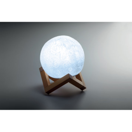 Enceinte bluetooth 5.0 personnalisée en forme lune 3W et lampe chaude