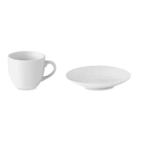 Tasse à expresso personnalisable avec sa soucoupe 80 ml