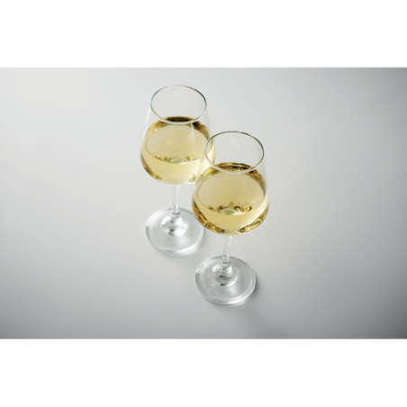 Ensemble de 2 verres à vin personnalisables 400 ml