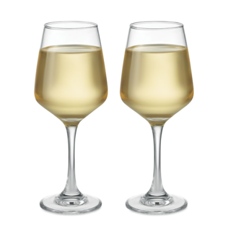 Ensemble de 2 verres à vin personnalisables 400 ml