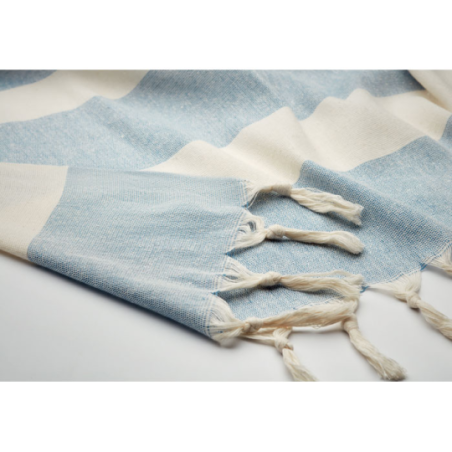 Fouta personnalisable en coton et poyester recyclé 140 gr/m²