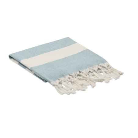 Fouta personnalisable en coton et poyester recyclé 140 gr/m²