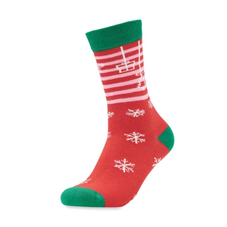 Chaussettes de Noël publicitaire en coton et polyester Taille L