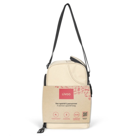 Sac apéritif personnalisable isotherme 2 personnes en polyester 600D