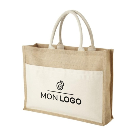 Tote bag publicitaire jute Mumbay 18L