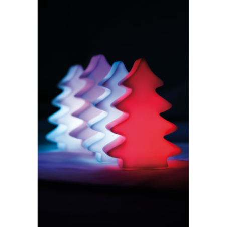 Lampe LED personnalisable en PVC en forme de sapin de Noël