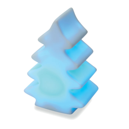 Lampe LED personnalisable en PVC en forme de sapin de Noël