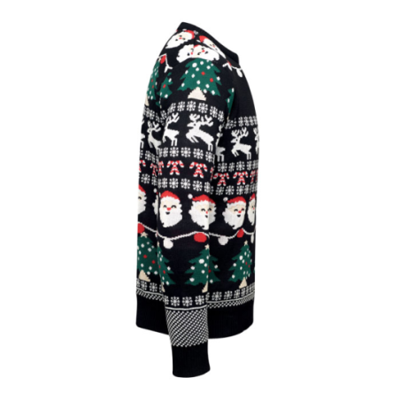 Pull de Noël personnalisable avec 10 lumières LED taille L/XL piles incluses