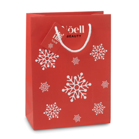 Sac cadeau personnalisable flocon de neige - moyen format