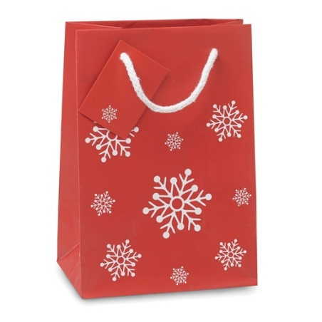 Sac cadeau personnalisable flocon de neige - petit format