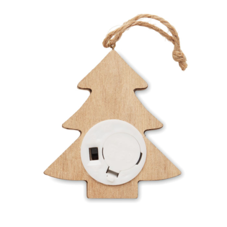 Sapin personnalisable en bois avec 6 lumières LED