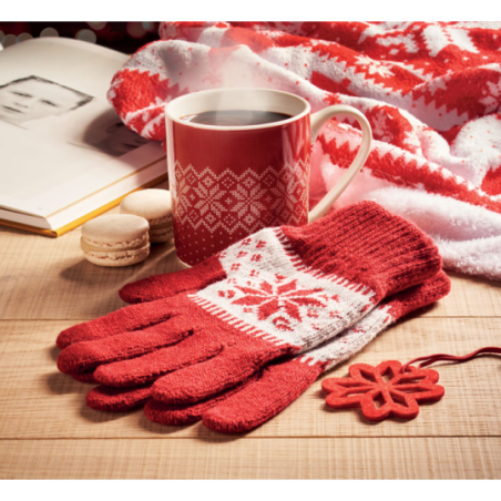 Set personnalisable mug et gants hiver