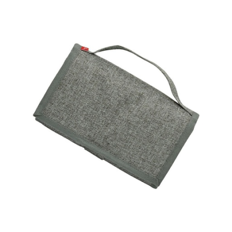 Sac à bento personnalisé pliable isotherme 'Fujisawa', gris chiné RPET