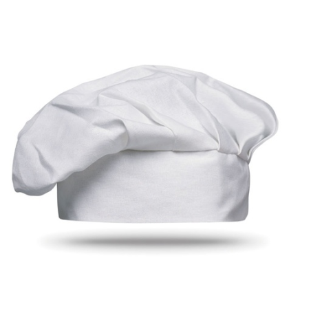 Toque de chef personnalisable en coton 130g/m2