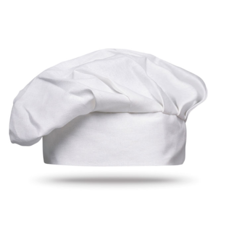 Toque de chef personnalisable en coton 130g/m2