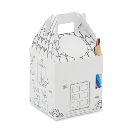 Set personnalisable de culture de graines pour enfant en carton avec crayon multicolore