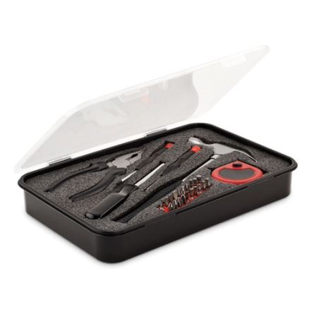 Set multi-outils personnalisable 25 pièces avec boite en plastique