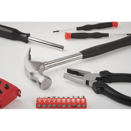 Set multi-outils personnalisable 25 pièces avec boite en plastique