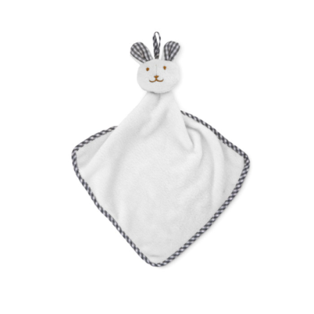 Doudou lapin personnalisable en polyester velour